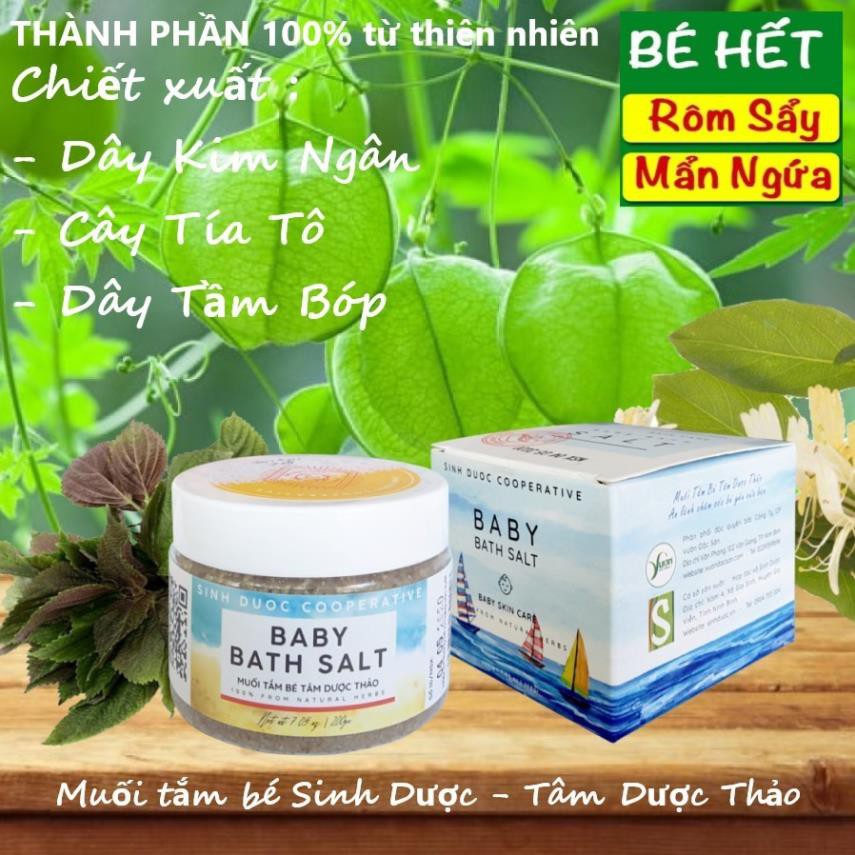 Muối tắm bé 200gr HTX Sinh Dược - Tâm Dược Thảo