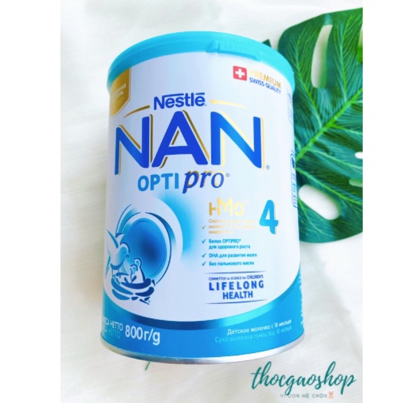 Sữa bột Nan Nga đủ số 1,2,3,4 800gr