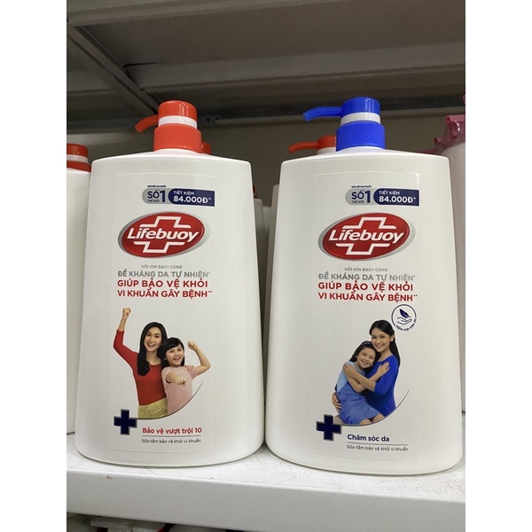 Sữa tắm lifebuoy 1,1kg ( có sẵn 2 màu )