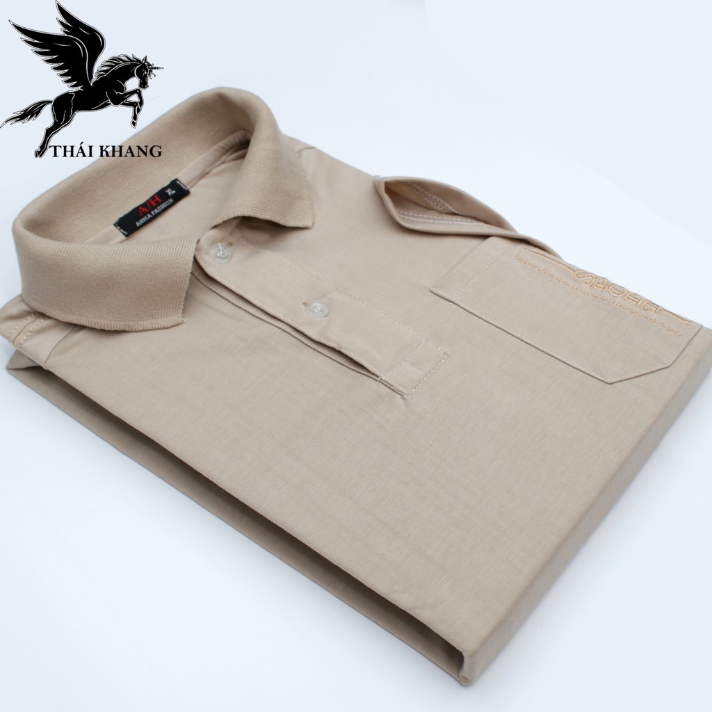 áo thun nam ngắn tay trung niên có cổ vải Cotton MÁT loại áo polo thun ngắn tay form rộng rãi TOG3 | BigBuy360 - bigbuy360.vn