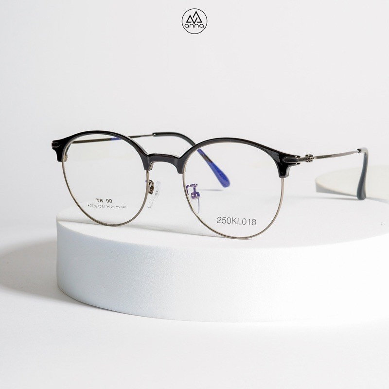 Gọng kính mắt thời trang nữ ANNA cho người cận dáng tròn 250KL018