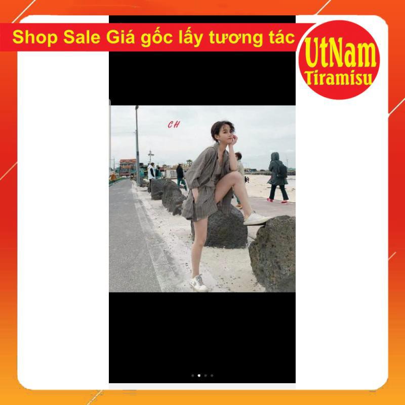 Sét vest đùi kẻ xám🎀 Sét đồ nữ kẻ caro🎀 có ảnh chụp thật SP | BigBuy360 - bigbuy360.vn