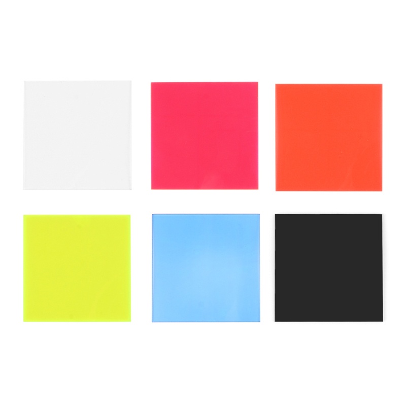 Tấm Bảng Màu Acrylic Trong Suốt 3.15x3.15in Dùng Làm Đồ Thủ Công DIY