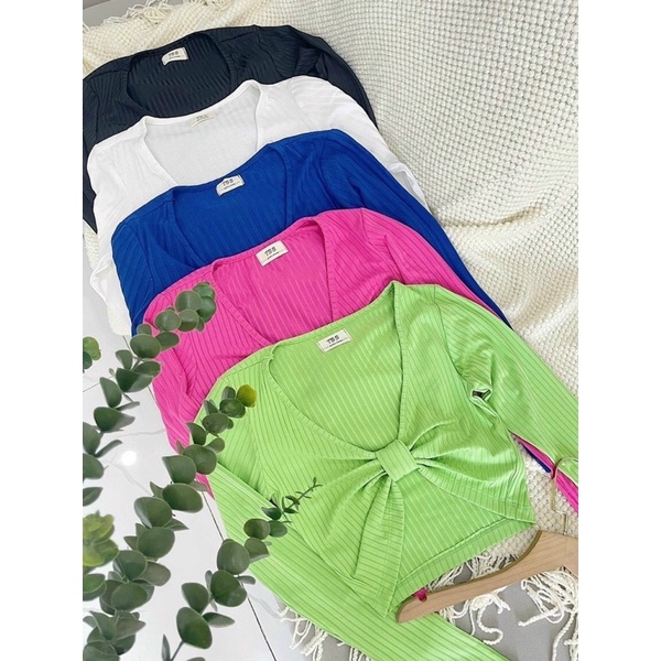 Áo croptop nơ ngực nhiều màu sexyLYSL alohashop91