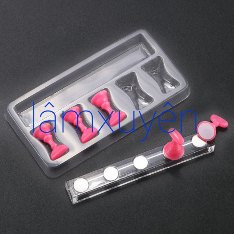 Đế nam châm gắn móng mẫu tập vẽ, chụp móng mẫu