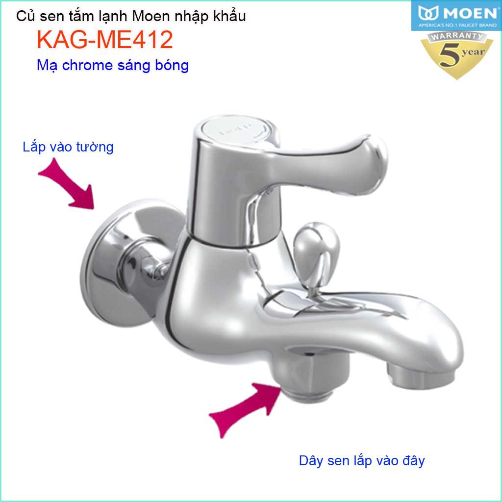 Củ sen tắm lạnh, vòi sen lạnh Moen KAG-ME412