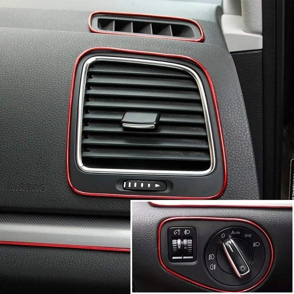 Cuộn Băng Keo Dán Trang Trí Nội Thất Xe Hơi Dài 5M