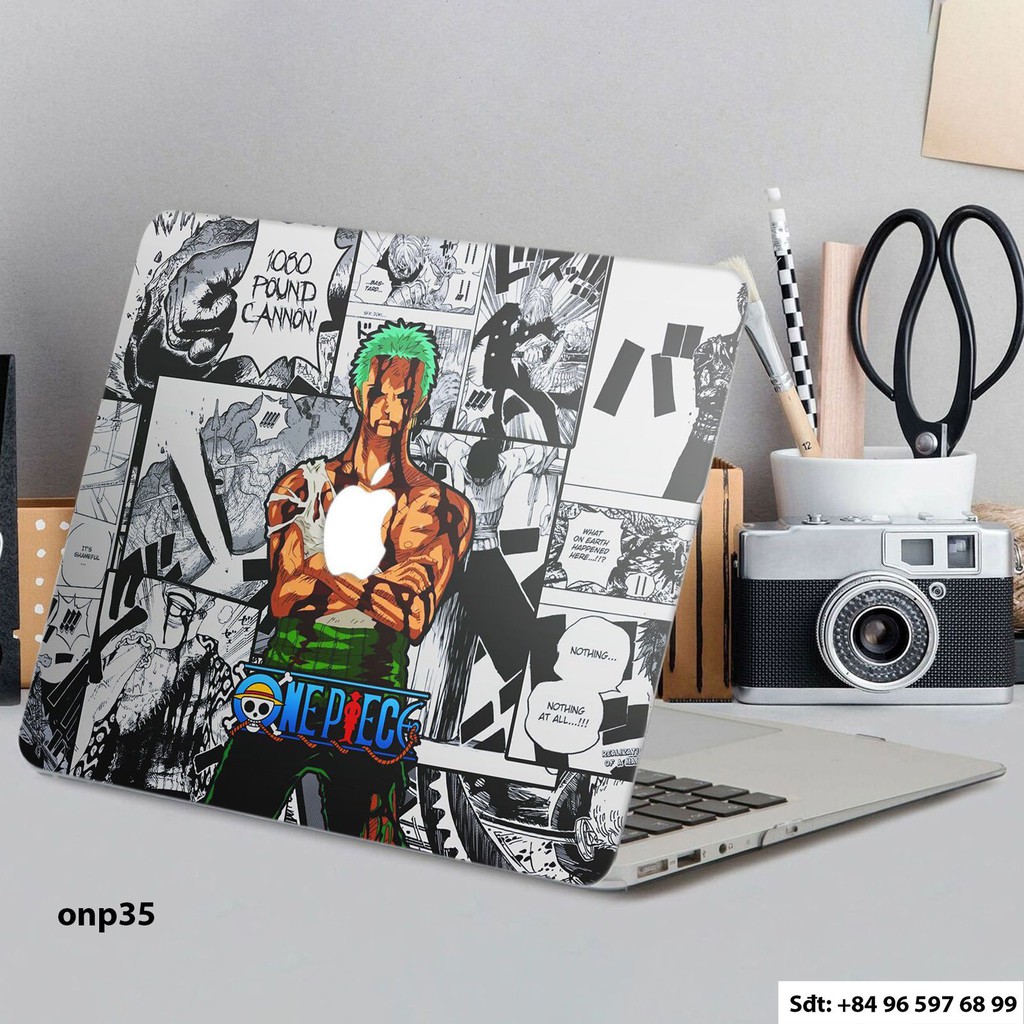 Skin dán Macbook Pro hình One Piece x23 (chọn mẫu và mã máy trong phân loại)