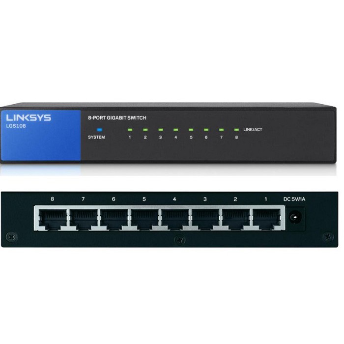 Linksys Switch 8 Port Gigabit -LGS108- Hàng Chính Hãng