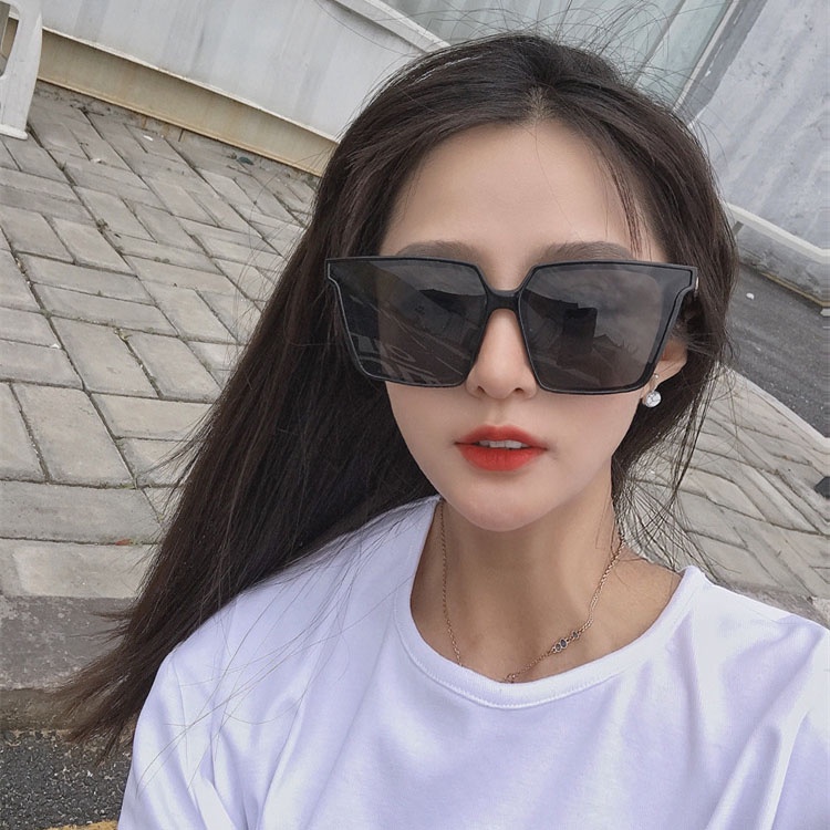 Kính mát nữ mắt vuông chống tia UV phong cách Hàn Quốc Hottrend 2021 đẹp giá rẻ HANASO 210