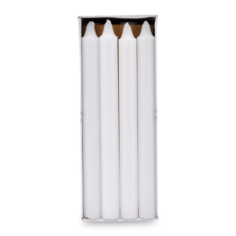 Hộp 12 nến thơm thẳng Quang Minh Candle NQM0031 25 cm (Trắng)