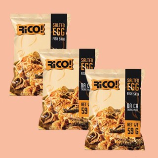 Combo 3 gói Snack da cá trứng muối