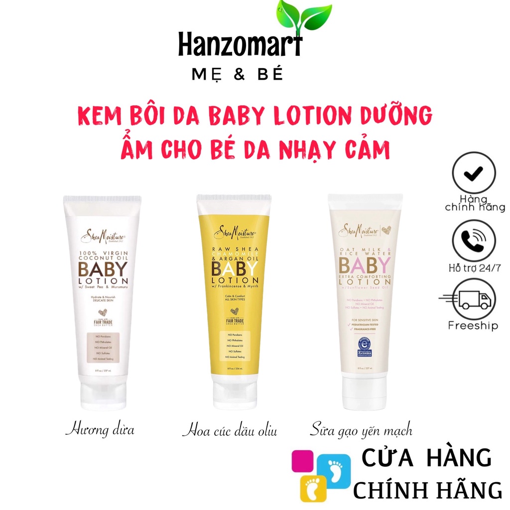 Lotion Shea Moisture dành cho bé da bị chàm nẻ