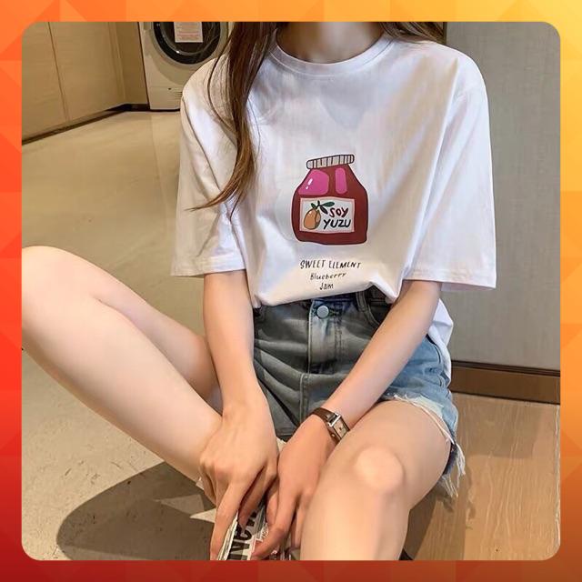 Áo thun tay lỡ form rộng họa tiết SOY YUYU - Unisex nam nữ đều mặc được