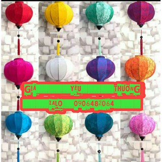 Đèn lồng Hội An vải gấm lụa cao cấp làng nghề truyền thống đẹp từng chi tiết