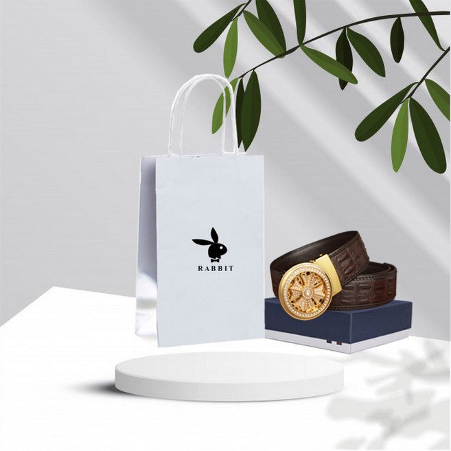 Thắt lưng nam vân cá sấu, mặt khóa tự động xoay khi di chuyển, full túi hộp như hình