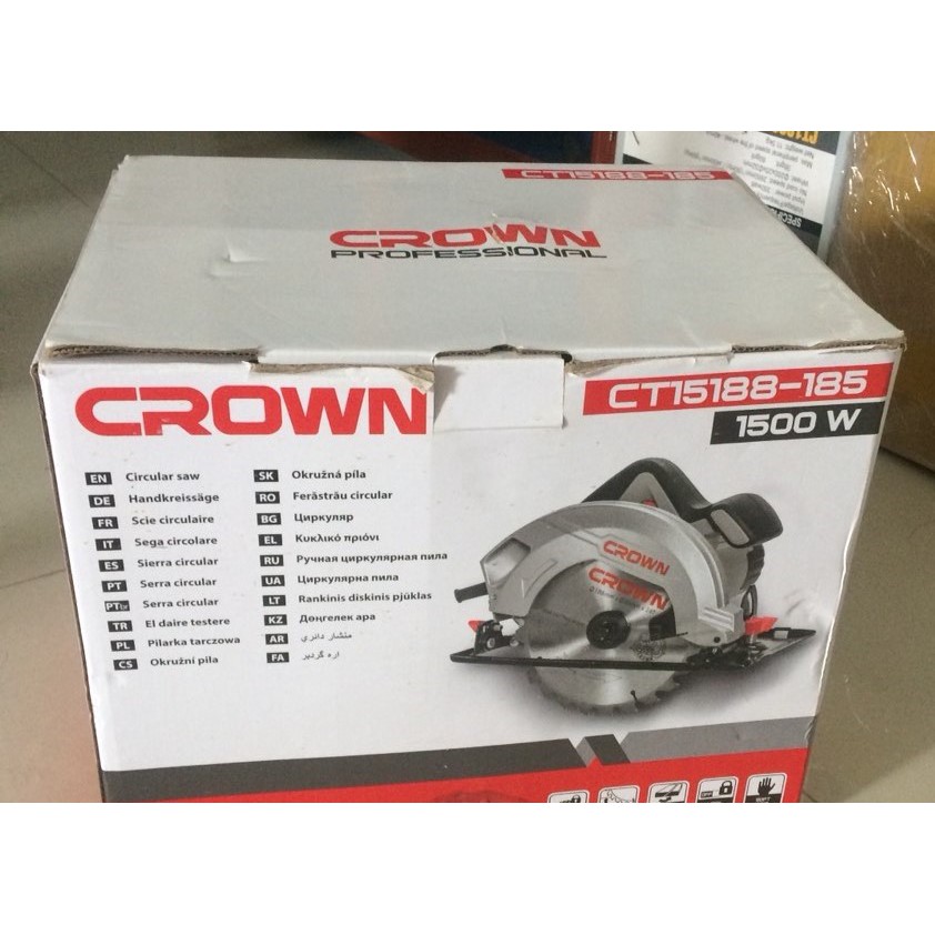 Máy cưa gỗ CROWN CT15188 - 1500W - Đĩa 185mm