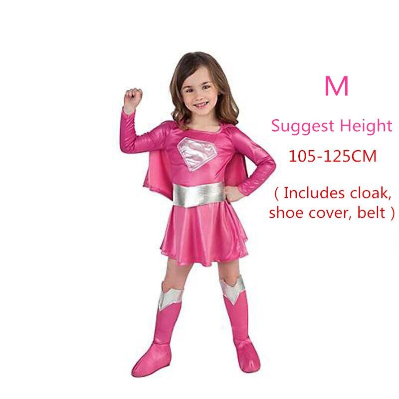 Đầm Hóa Trang Siêu Anh Hùng Màu Hồng Cho Bé Gái