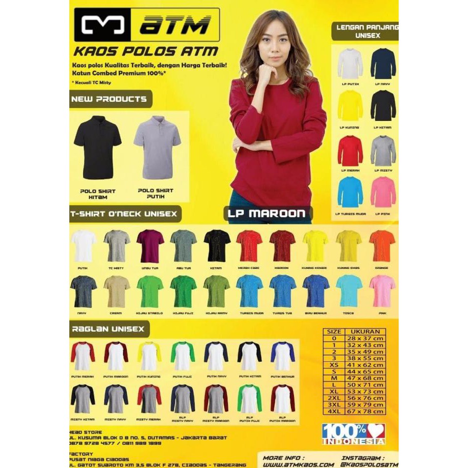 Áo Thun COTTON Trơn Tay Dài SIZE Lớn 4XL / XXXXL - Màu Sắc