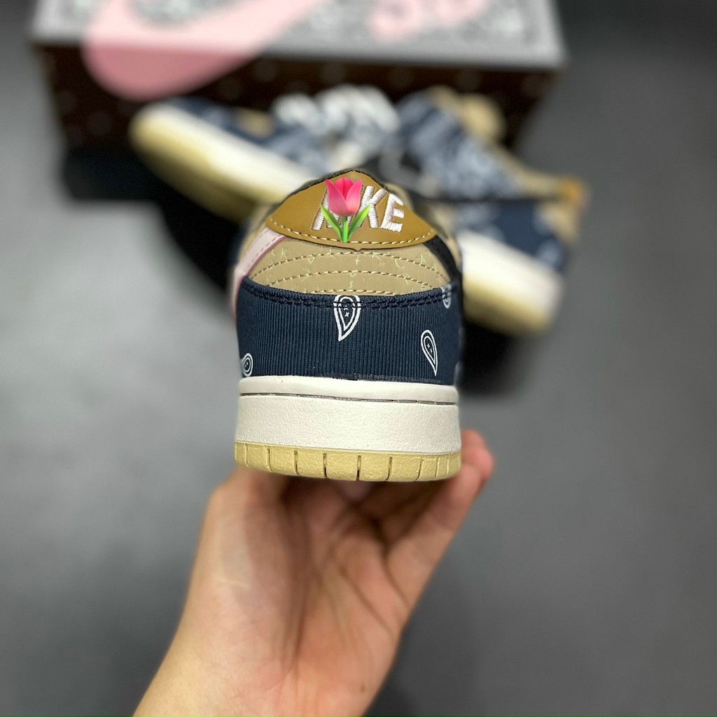 Giày Sneaker Sb Travis Scoot Giày Thể Thao Nam Nữ Thấp Cổ Full Phụ Kiện