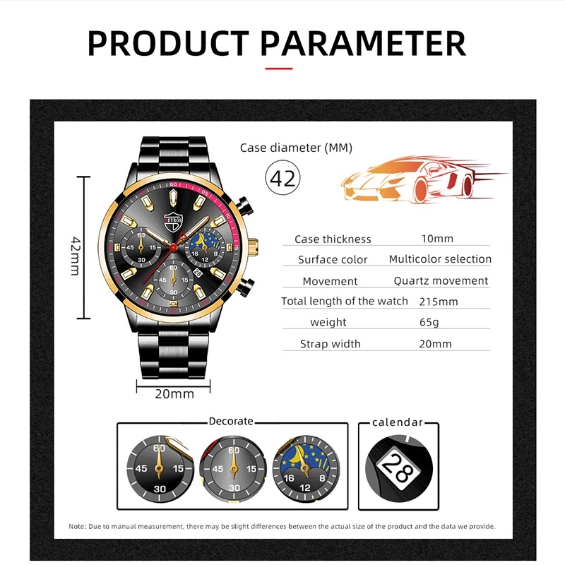 Đồng Hồ Nam Dây Da Phối Thép Không Gỉ Thời Trang