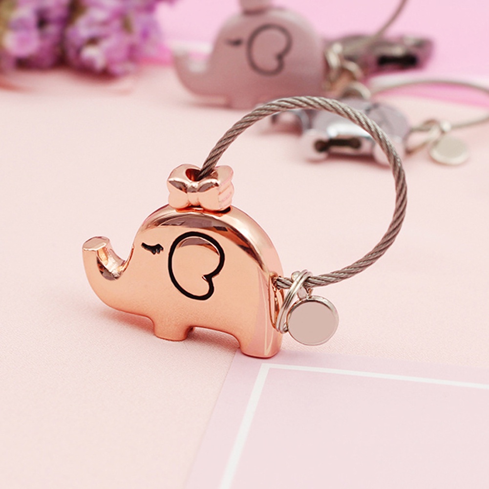 Móc Khóa Hình Voi Hoạt Hình Đáng Yêu