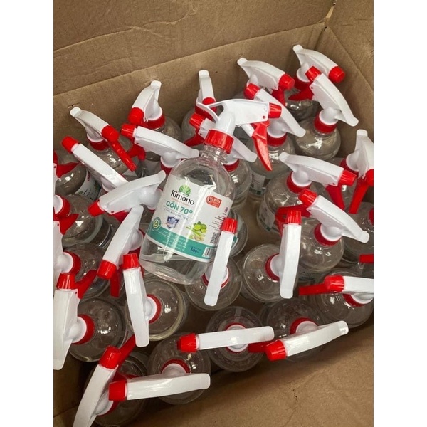 Cồn 70 độ Kimono hương sả và chanh tươi  sát khuẩn mọi lúc mọi nơi, có vòi tiện dụng