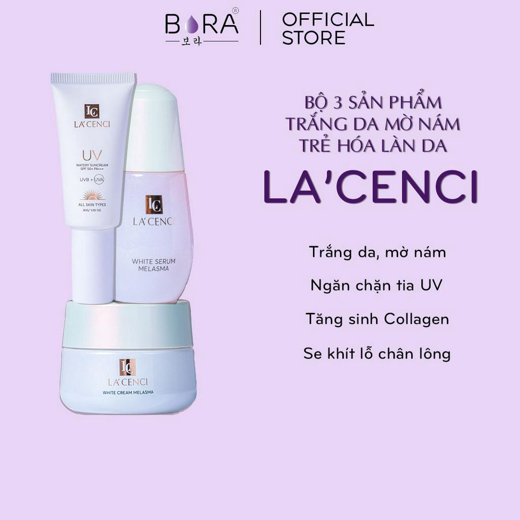 Bộ 3 Sản Phẩm LA'CENCI Trắng Da Mờ Nám Trẻ Hóa Làn Da