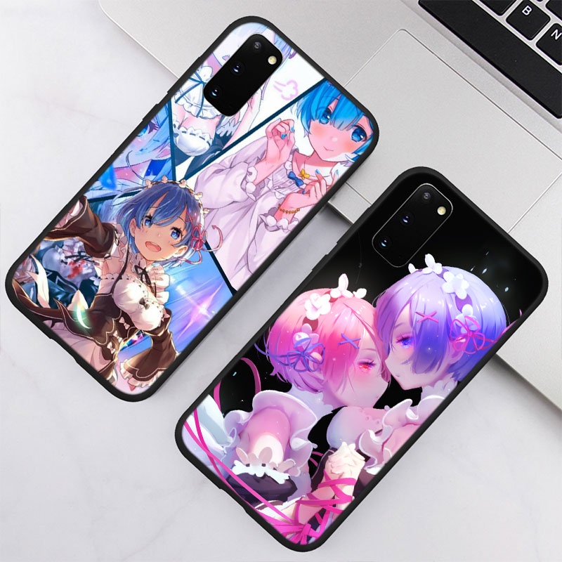 Ốp điện thoại in hình Ram Rem Re Zero cho SAMSUNG GALAXY A82 A50S A50 A40 A40S A30S A30 A20E A20S A20 A12 UOL14