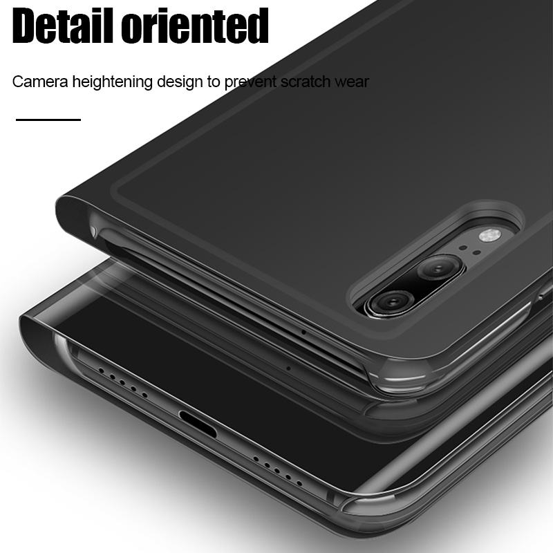 Bao da điện thoại mặt gương thông minh cho XIAOMI MI 8 9 SE LITE CC9 A3 LITE CC9E CC9PRO MI NOTE 10 PRO SMART