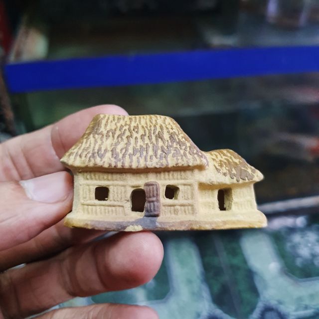 NHÀ TRANH TRANG TRÍ HỒ CÁ NON BỘ 5x2x3cm