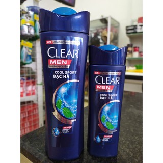 Dầu gội clear men bạc hà chai 170g,340g