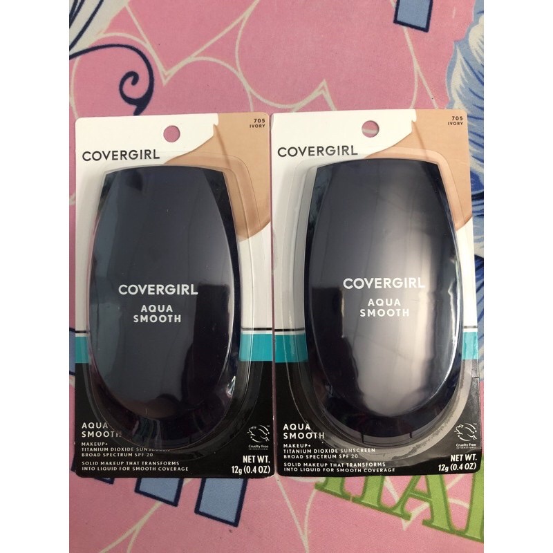 [Bill Mỹ] Phấn phủ Covergirl Smoothers Aqua Smooth Makeup Ivory.Made in USA