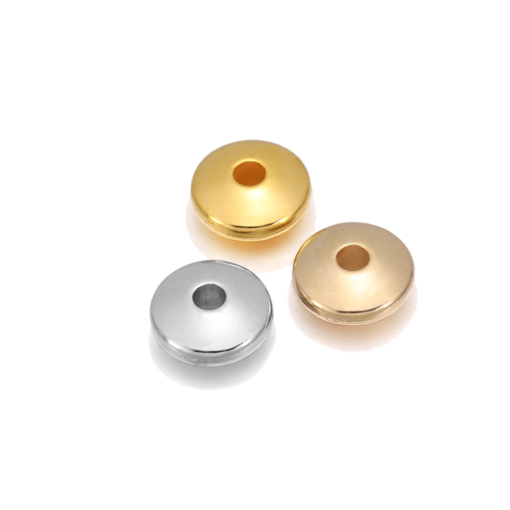 Set 100 hạt đục lỗ ST.KUNKKA đầy màu sắc 10mm để làm đồ trang sức mỹ nghệ tự làm