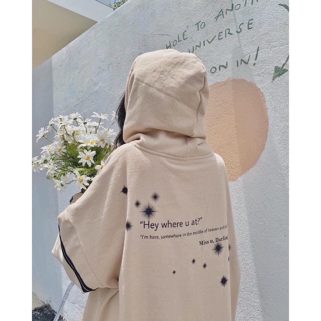 Áo khoác nỉ bông Cozy-be cotton unisex Fomr rộng dưới 70kg - áo sweater hoodie khoá kéo nữ | BigBuy360 - bigbuy360.vn