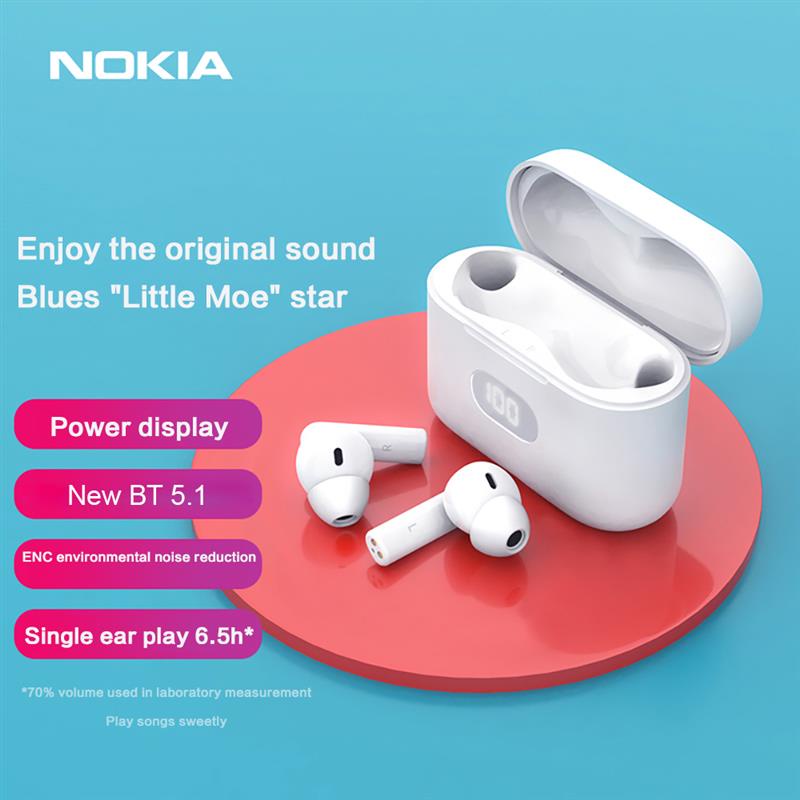 Tai nghe không dây chống ồn có mic bluetooth 5.1 Nokia E3102