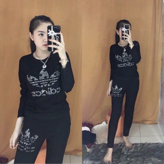 Đồ bộ thun tay dài adidas