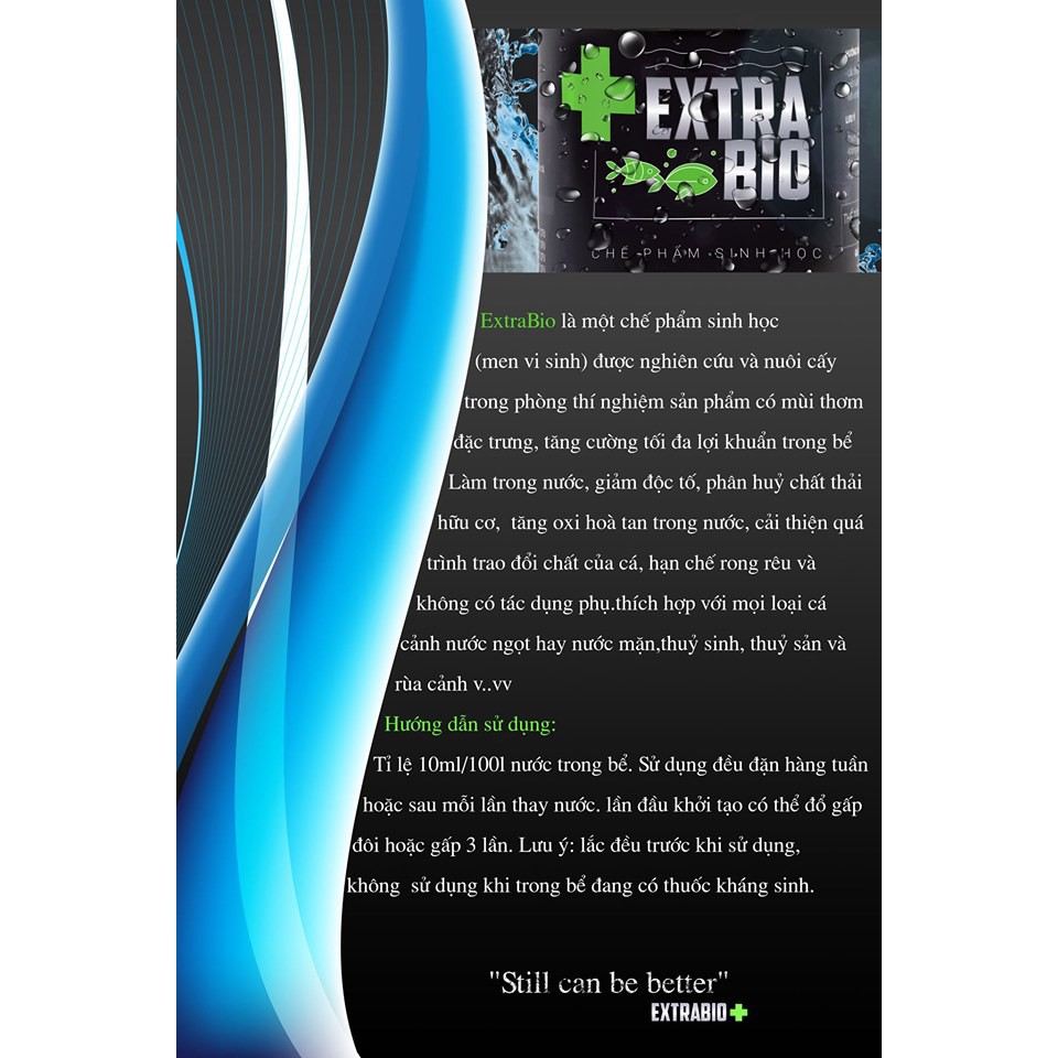 Vi Sinh Làm Trong Nước Bể Cá Cảnh Extra Bio