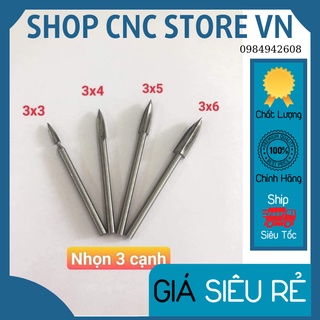 Mũi lũa gỗ điêu khắc, chạm trổ mài khắc thép, mũi khắc tỉa gỗ 3 cạnh, cán 3mm, mũi rạch được làm từ thép gió nhậu khẩu