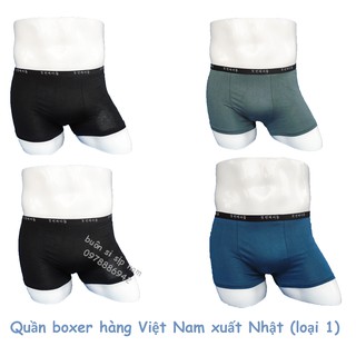Combo 10 Quần boxer / quần sịp đùi / quần lót nam Hàng Việt Nam xuất Nhật Cao Cấp