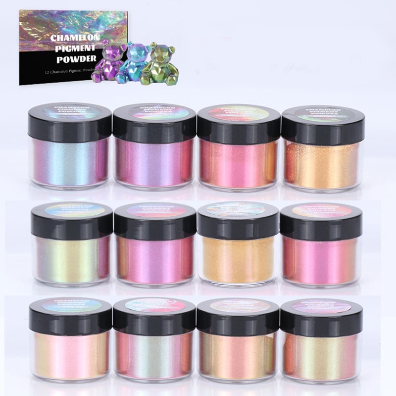 Bột Mica 12 Màu Sắc Dùng Để Trang Trí Móng Nghệ Thuật DIY