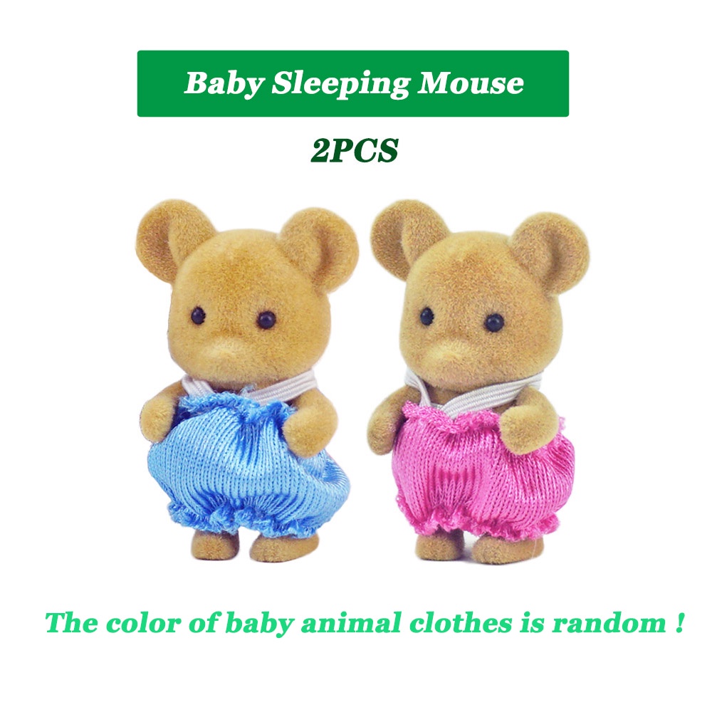 Búp bê đồ chơi gia đình thỏ rừng 4.5cm 1:12 làm quà tặng cho bé