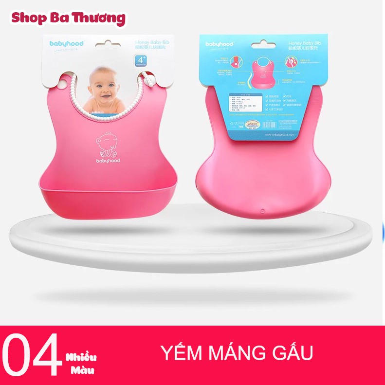 Yếm ăn dặm hình máng gấu cho bé cao cấp