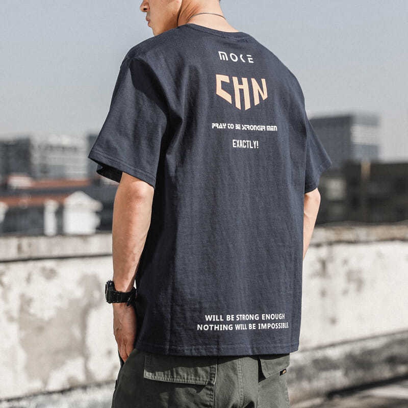 Áo thun Nam tay ngắn Bigsize Áo phông form rộng cổ tròn Chữ Cái mùa hè Phong cách Hàn Quốc Thời Trang cao cấp đẹp