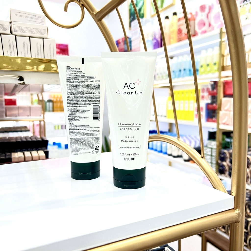 (CÓ BILL) Sữa Rửa Mặt ETUDE AC Clean Up Cleansing Foam 150ml