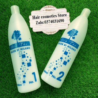 Cặp thuốc uốn tóc setting cao cấp salon di milano collagen hp 1000ml x2