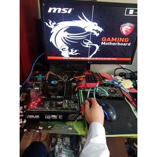 [New 99%]Combo Cpu Xeon E3 1220v3 ~ i5 4590 + Bo mạch chủ Giga/Msi B85m new