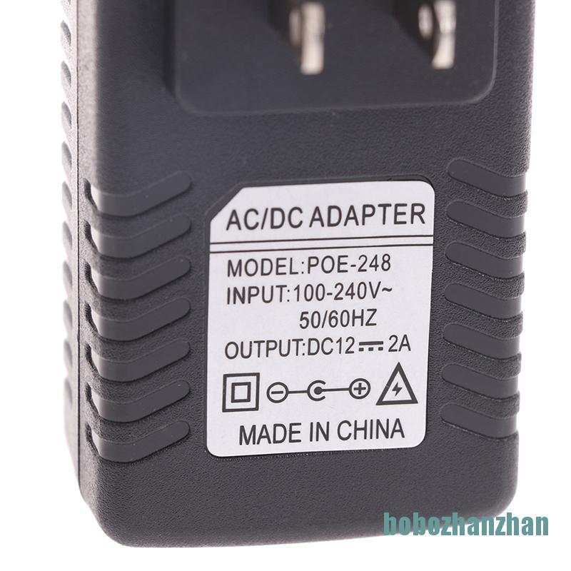 [bobozhanzhan]AC 110V-240V to DC 12V 15V 24V 48V 0.5A 1A POE Injector power adapter