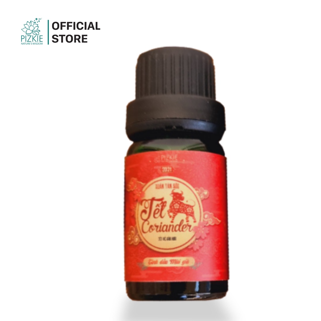 Tinh Dầu Mùi Già Tết CORIANDER ESSENTIAL OIL Pizkie 10ml