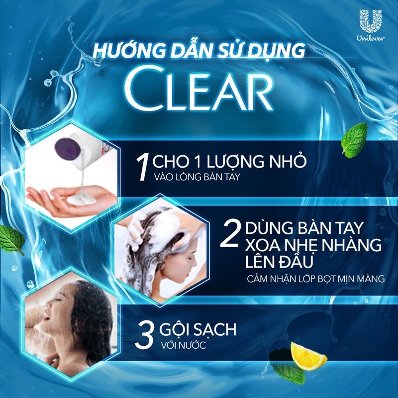 Dầu Gội Clear Hoa Anh Đào 630g